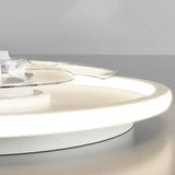 Plafon blanco redondo ventilador moderno para dormitorio