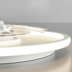 Plafon blanco redondo ventilador moderno para dormitorio