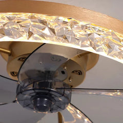 Ventilador de techo con iluminación estilo ligero moderno