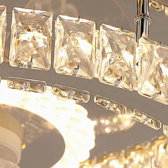 Ventiladores de techo DC con luz diseño cristal lujo