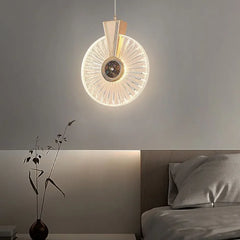 Lampara colgante habitacion de diseño irregular circular
