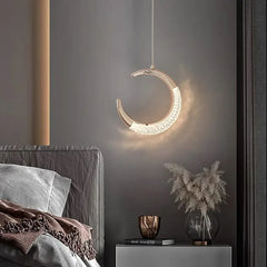 Lampara colgante habitacion de diseño irregular circular