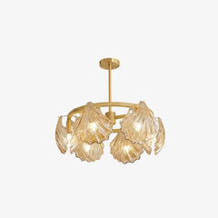 Lamparas colgantes modernas led diseño creativo de cobre y ámbar