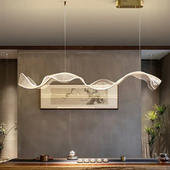 Lamparas colgantes de salon de diseño en forma de ola