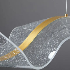 Lamparas colgantes de salon de diseño en forma de ola