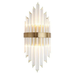 Aplique de pared dormitorio moderno cristal estilo ligero