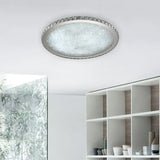 Lámpara de Techo LED de Cristal Redonda Estilo Lujoso para Salón