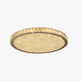 Lámpara de Techo LED de Cristal Redonda Estilo Lujoso para Salón