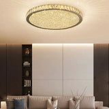 Lámpara de Techo LED de Cristal Redonda Estilo Lujoso para Salón