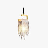 Lampara colgante dorado diseño creativo de cobre para dormitorio