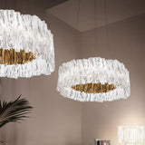 Lampara colgante circular led diseño creativo y moderno para comedor