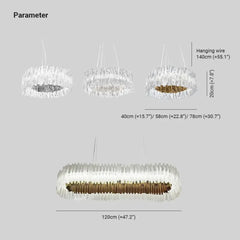Lampara colgante circular led diseño creativo y moderno para comedor
