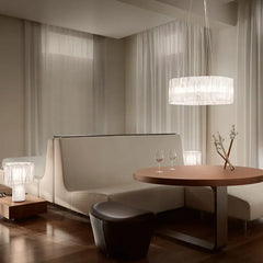 Lampara colgante circular led diseño creativo y moderno para comedor