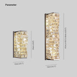 Apliques de pared cristal estilo moderno y ligero