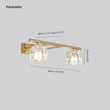 Apliques de pared baños estilo ligero con cristal