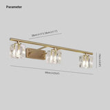 Apliques de pared baños estilo ligero con cristal
