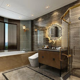 Apliques de luz para espejos de baño diseño de agua