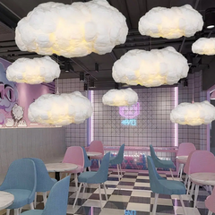 Lámpara Colgante en Forma de Nube LED Blanca para Dormitorio Infantil