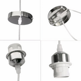 Lámpara Colgante Plumas Blanca Nórdica Forma Nube LED para Dormitorio