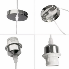 Lámpara Colgante Plumas Blanca Nórdica Forma Nube LED para Dormitorio