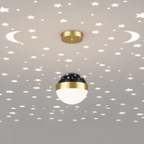 Lámpara Globo Colgante LED con Proyección de Cielo Estrellado para Dormitorio