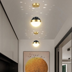 Lámpara Globo Colgante LED con Proyección de Cielo Estrellado para Dormitorio