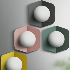 Aplique de Pared Esfera Nórdico para Salón
