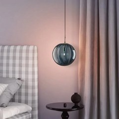 Lámpara Colgante Bola de Vidrio LED Regulable en Altura para Comedor