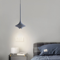 Lámpara Colgante LED de Estilo Nórdico Minimalista con Altura Regulable para Mesita de Noche