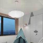 Lámpara Colgante Nube LED Blanca Regulable Estilo Moderno para Habitación Infantil