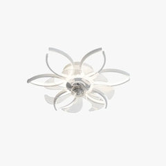 Ventilador de techo con diseño de flor LED silencioso Ø52 cm para dormitorio