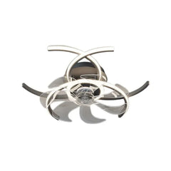 Ventilador de techo con diseño de flor LED silencioso Ø52 cm para dormitorio