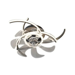 Ventilador de techo con diseño de flor LED silencioso Ø52 cm para dormitorio