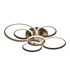 Lámpara de Techo LED Regulable con Diseño Moderno de Aro para Salón