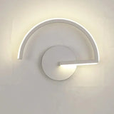 Apliques LED para pared diseño semicircular para dormitorio
