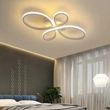 Lámpara de techo moderna LED regulable con diseño geométrico para salón