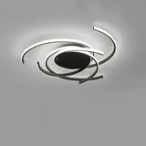 Lámpara de techo espiral de diseño moderno LED de metal para dormitorio