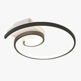 Lámpara de techo LED moderna de diseño espiral minimalista para dormitorio