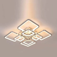Lampara recibidor techo LED de diseño cuadrado creativo