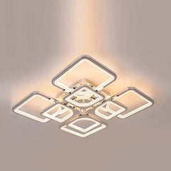 Lampara recibidor techo LED de diseño cuadrado creativo