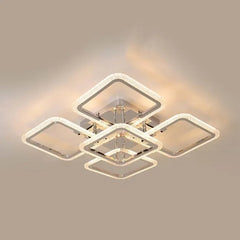 Lampara recibidor techo LED de diseño cuadrado creativo