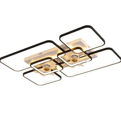 Lámparas ventiladores de techo con iluminación moderno estilo nórdico