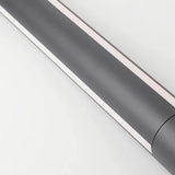 Baliza de jardín exterior LED IP65 moderna cilíndrica negra para caminos