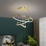 Lampara led circular colgante diseño creativo moderno