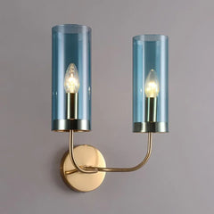 Apliques modernos pared diseño de vidrio cilindro para salón