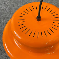 Lampara colgante naranja estilo vintage para comedor