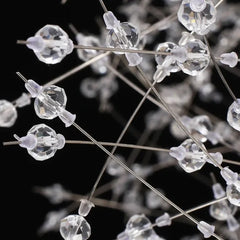 Lampara colgante de cristal diseño lujoso estilo diente de león