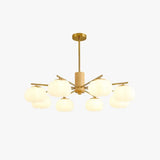 Arañas de luz modernas diseño en forma de flor estilo crema