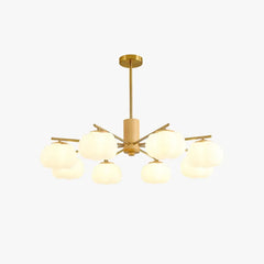 Arañas de luz modernas diseño en forma de flor estilo crema