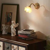 Apliques vintage de pared para dormitorio forma de flores